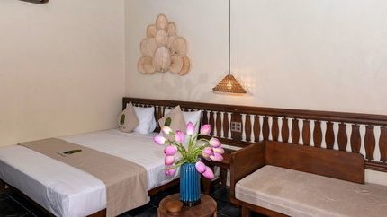 Phòng được thiết kế ấm cúng