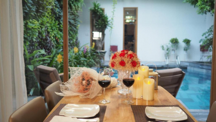 Phòng Pool View Studio Khách Sạn Tam House Villa Đà Nẵng