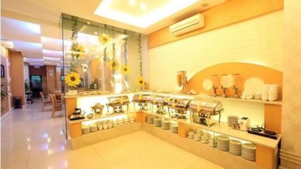 Quầy buffet phục vụ tại nhà hàng