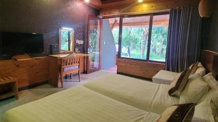 Không gian phòng toát lên vẻ sang trọng