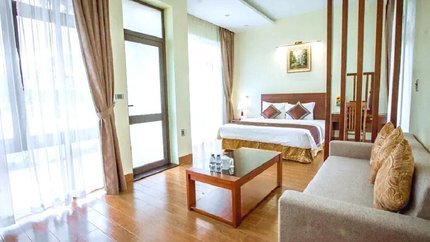 Không gian phòng khách ấm cúng, hiện đại