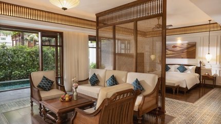 Không gian phòng ngủ rộng rãi và ấm cúng