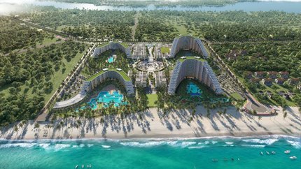 Khu nghỉ dưỡng nằm cạnh Bãi Dài