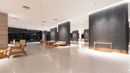 Khu vực sảnh rộng rãi