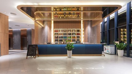 Quầy bar tại sảnh resort