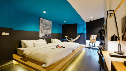 Phòng nghỉ cho gia đình   Family Nest của The Hammock Fine Art Musem Hotel