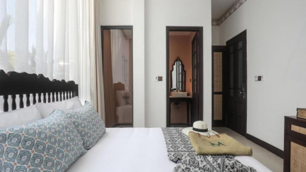 Phòng đặc trưng với màu trắng