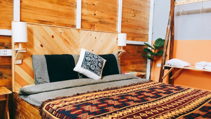 Phòng Double Bed Tại The November Mộc Châu Homestay