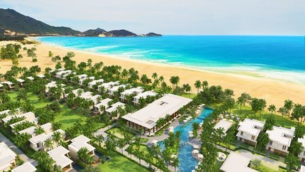 Khu nghỉ dưỡng nằm sát bờ biển