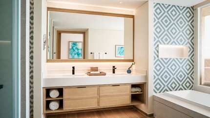 Phòng tắm tại villa