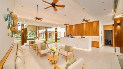 Quầy lễ tân tại khách sạn