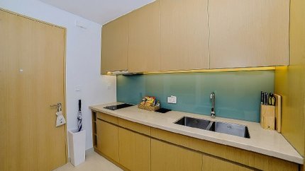 Không gian bếp tại phòng