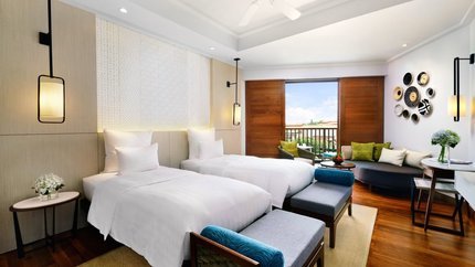 Giường ngủ rộng, thiết kế phòng độc đáo