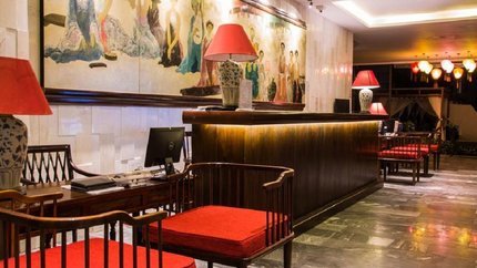 Quầy lễ tân của Resort