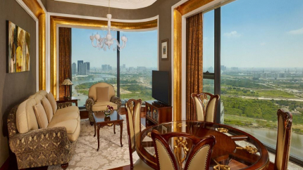 Căn hộ Liberty 1 phòng ngủ phòng khách The Reverie Saigon