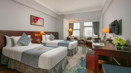Phòng Deluxe của The Tray Hotel Hải Phòng