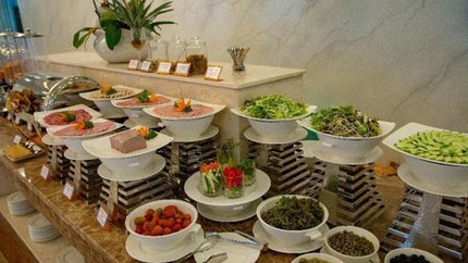Quầy buffet đa dạng đạt chuẩn 5*