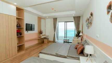 Căn hộ có ban công nhìn ra biển cực chill