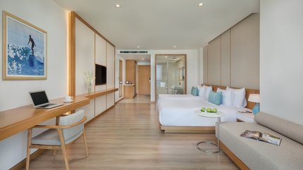 Căn phòng rộng rãi thoáng mát