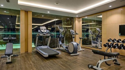 Phòng gym đầy đủ dụng cụ