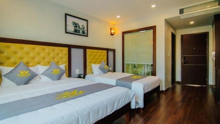 Căn phòng rộng rãi, phù hợp cho gia đình