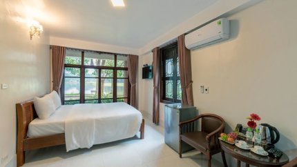 Phòng có đầy đủ tiện nghi