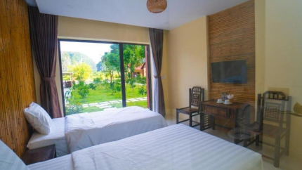 Phòng Hai Giường Đơn Nhìn Ra Vườn Trang An Retreat