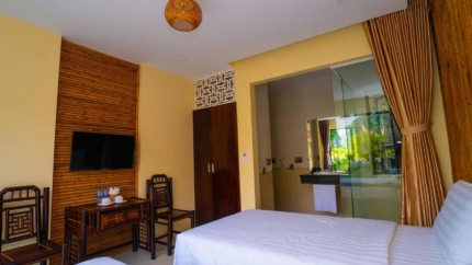 Phòng Hai Giường Đơn Nhìn Ra Vườn Khu Nghỉ Dưỡng Trang An Retreat