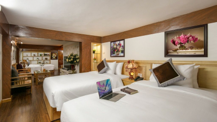 Phòng Connecting Family With 2 Bedrooms Khách Sạn Trang Trang Boutique Hà Nội