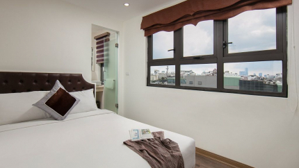 Phòng Deluxe Double Lake View Trang Trang Premium Hotel Hà Nội 3*