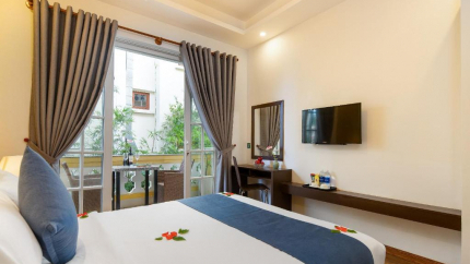 Ban công xanh mát tại phòng