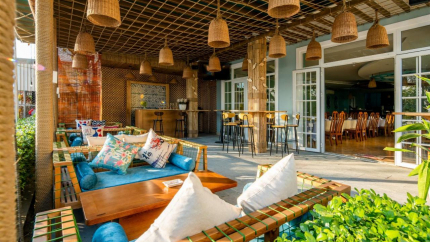 Không gian xanh tại nhà hàng