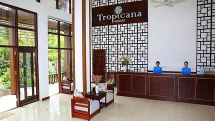 Quầy lễ tân tại Tropicana Resort Phú Quốc