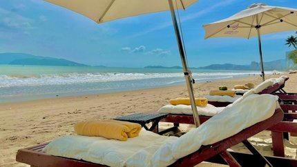 Khu vực bãi tắm riêng