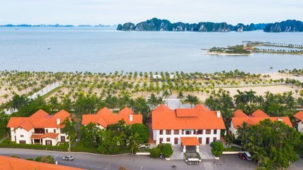 Bãi biển riêng của resort