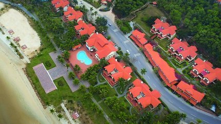 Khu nghỉ dưỡng khi nhìn từ trên cao