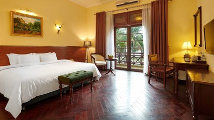 Phòng được thiết kế ấm cúng