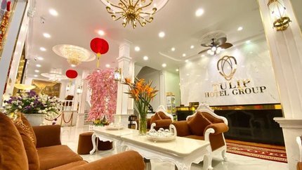 Lễ tân được thiết kế sang trong