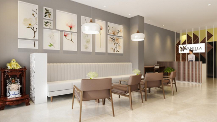 Quầy lễ tân tại Vanilla Hạ Long Villas