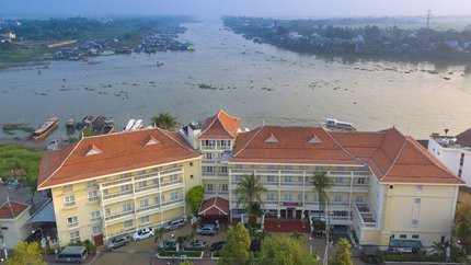Victoria Châu Đốc Hotel từ trên cao