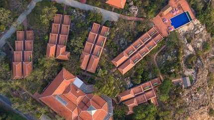 Victoria Núi Sam Lodge từ trên cao xuống