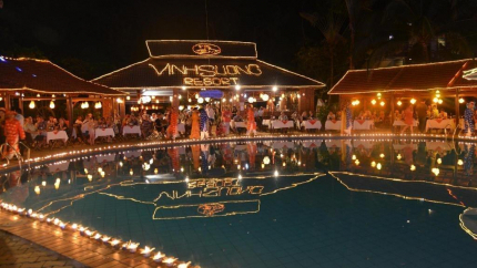 Tiệc bên hồ tại Vinh Sương Resort Phan Thiết