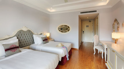 Không gian phòng rộng rãi, đầy đủ tiện nghi