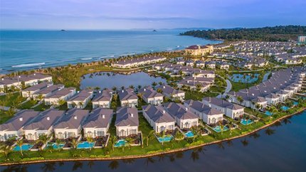 Toàn cảnh khu villa tại Vinpearl Wonderworld