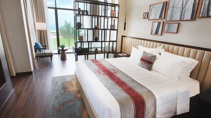 Phòng ngủ tầm nhìn hướng biển Bình Minh