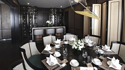 Không gian dùng bữa sang trọng