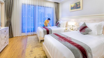 Phòng ngủ tại villa 2 bedroom