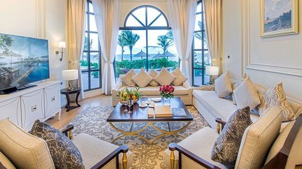 Phòng khách của Villa 3 Bedroom Ocean View