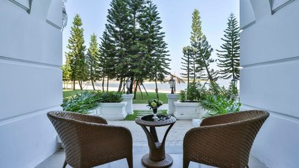 Ban công phòng Deluxe Twin Terrace
