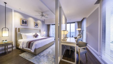 Phòng ngủ Villa 4 Bedroom khu nghỉ dưỡng Vinpearl Hội An